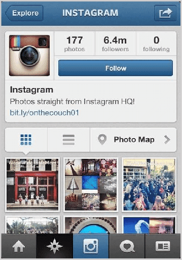 MVP example instagram first version