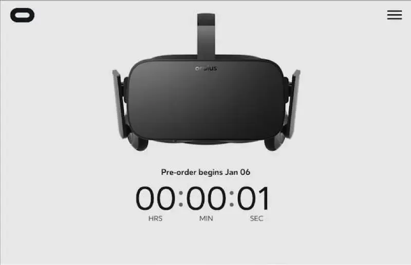 Oculus Rift as a pre-oder MVP example 