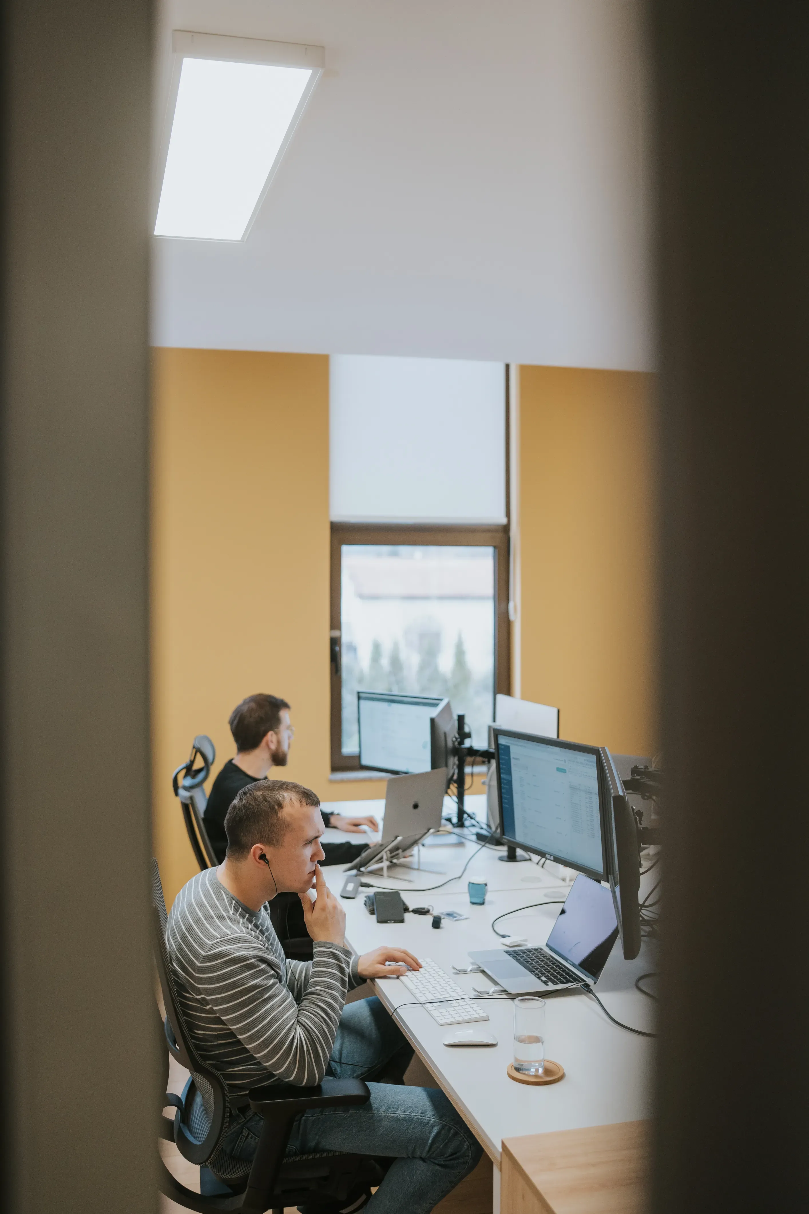 Developers working at their workstations