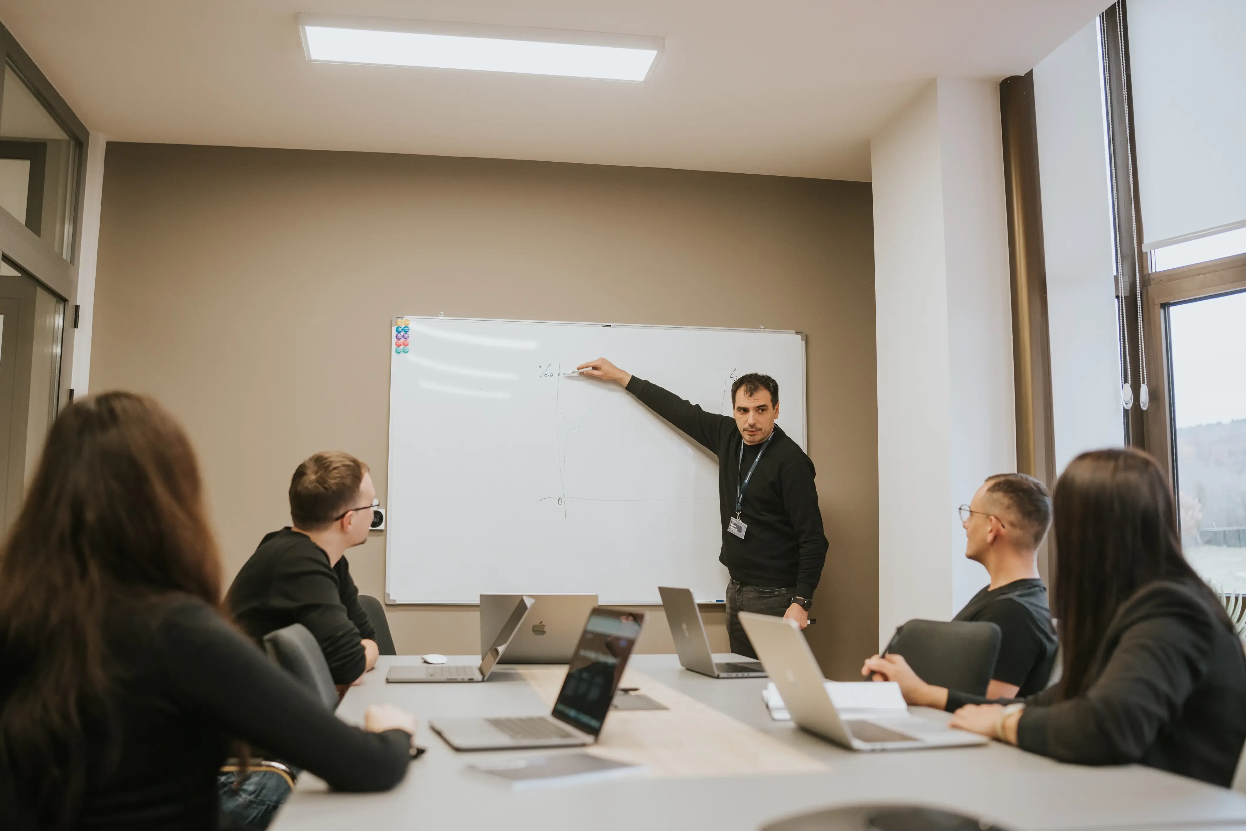 Development team in a workshop